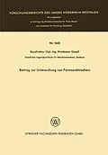 E-Book (pdf) Beitrag zur Untersuchung von Formsandmischern von Waldemar Gesell