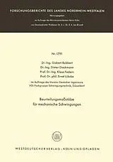 E-Book (pdf) Beurteilungsmaßstäbe für mechanische Schwingungen von Gisbert Bobbert, Dieter Dieckmann, Klaus Federn