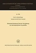 E-Book (pdf) Chemische Reaktionen bei der Verarbeitung von thermoplastischen Kunststoffen von Dietrich Braun