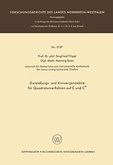 E-Book (pdf) Darstellungs- und Konvergenzsätze für Quadraturverfahren auf C und Cm von Siegfried Filippi, Henning Esser