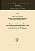 E-Book (pdf) Energieumsatz, Wirkungsgrad und Pulsfrequenzverhalten des Hundes beim Laufen auf der Tretbahn im Vergleich zu den entsprechenden Daten des Menschen von Jürgen Stegemann