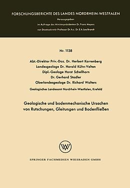 E-Book (pdf) Geologische und bodenmechanische Ursachen von Rutschungen, Gleitungen und Bodenfließen von Herbert Karrenberg, Harald Kühn-Velten, Horst Schellhorn