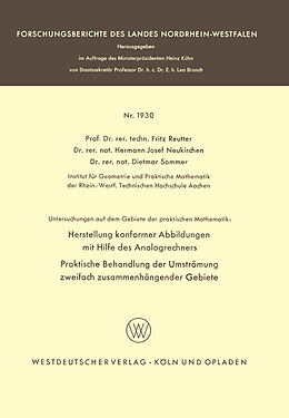 E-Book (pdf) Untersuchungen auf dem Gebiete der praktischen Mathematik von Fritz Reutter, Hermann Josef Neukirchen, Dietmar Sommer