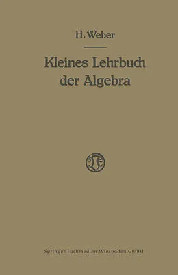E-Book (pdf) Lehrbuch der Algebra von Heinrich Weber