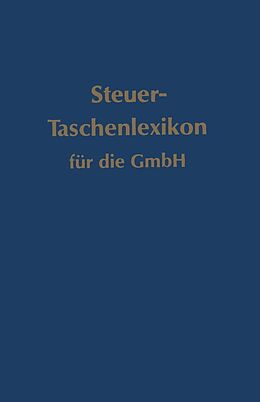 E-Book (pdf) Steuer-Taschenlexikon für die GmbH von Walter Brünig