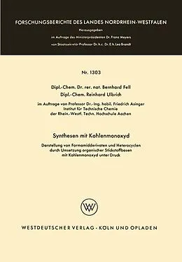 E-Book (pdf) Synthesen mit Kohlenmonoxyd von Bernhard Fell