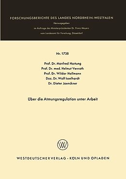 E-Book (pdf) Über die Atmungsregulation unter Arbeit von Manfred Hartung