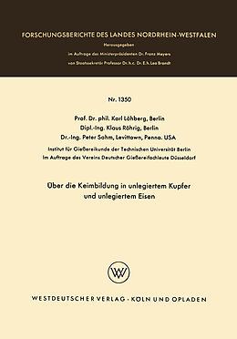 E-Book (pdf) Über die Keimbildung in unlegiertem Kupfer und unlegiertem Eisen von Karl Löhberg