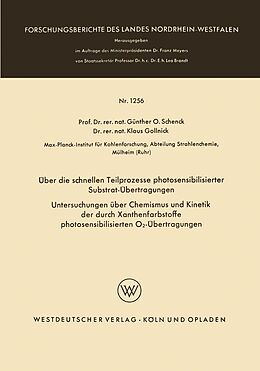 E-Book (pdf) Über die schnellen Teilprozesse photosensibilisierter Substrat-Übertragungen von Klaus Gollnick
