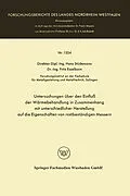 E-Book (pdf) Untersuchungen über den Einfluß der Wärmebehandlung in Zusammenhang mit unterschiedlicher Herstellung auf die Eigenschaften von rostbeständigen Messern von Hans Stüdemann