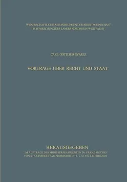 E-Book (pdf) Vorträge über Recht und Staat von Carl Gottlieb Svarez