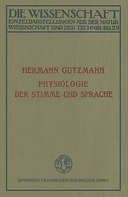 E-Book (pdf) Physiologie der Stimme und Sprache von Hermann Gutzmann