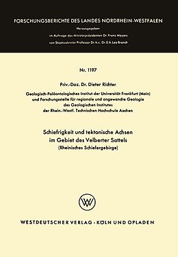 E-Book (pdf) Schiefrigkeit und tektonische Achsen im Gebiet des Velberter Sattels (Rheinisches Schiefergebirge) von Dieter Richter