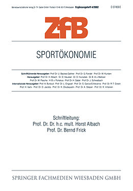E-Book (pdf) Sportökonomie von 