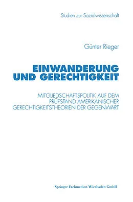 E-Book (pdf) Einwanderung und Gerechtigkeit von Günter Rieger