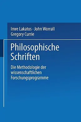 E-Book (pdf) Die Methodologie der wissenschaftlichen Forschungsprogramme von Imre Lakatos