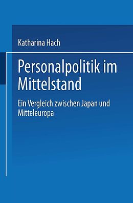 E-Book (pdf) Personalpolitik im Mittelstand von Katharina Hach