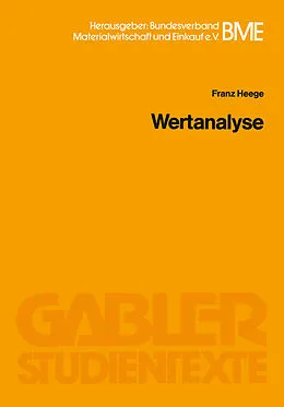 E-Book (pdf) Wertanalyse von Franz Heege