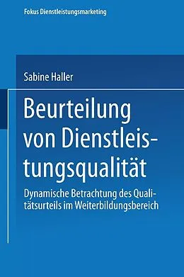 E-Book (pdf) Beurteilung von Dienstleistungsqualität von Sabine Haller
