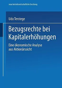 E-Book (pdf) Bezugsrechte bei Kapitalerhöhungen von Udo Terstege
