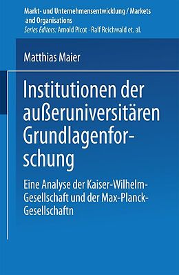 E-Book (pdf) Institutionen der außeruniversitären Grundlagenforschung von 