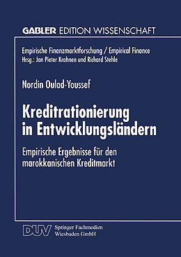 E-Book (pdf) Kreditrationierung in Entwicklungsländern von Nordin Oulad-Youssef