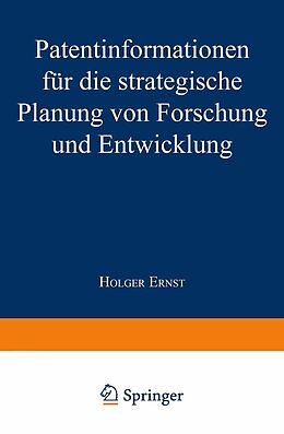 E-Book (pdf) Patentinformationen für die strategische Planung von Forschung und Entwicklung von 