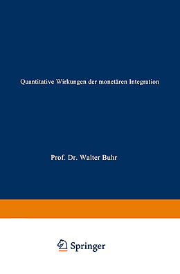 E-Book (pdf) Quantitative Wirkungen der monetären Integration von 