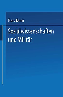 E-Book (pdf) Sozialwissenschaften und Militär von Franz Kernic