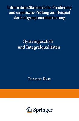 E-Book (pdf) Systemgeschäft und Integralqualitäten von Tilmann Raff