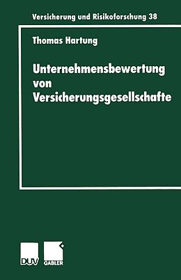 E-Book (pdf) Unternehmensbewertung von Versicherungsgesellschaften von Thomas Hartung