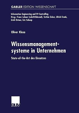 E-Book (pdf) Wissensmanagementsysteme in Unternehmen von Oliver Klosa