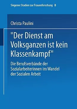 E-Book (pdf) Der Dienst am Volksganzen ist kein Klassenkampf von Christa Paulini