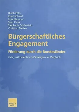 E-Book (pdf) Bürgerschaftliches Engagement von Ulrich Otto, Josef Schmid, Julia Mansour
