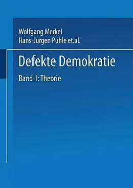 E-Book (pdf) Defekte Demokratie von Wolfgang Merkel, Hans-Jürgen Puhle, Aurel Croissant