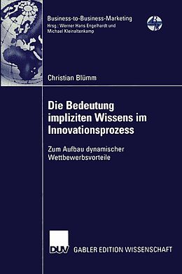 E-Book (pdf) Die Bedeutung impliziten Wissens im Innovationsprozess von Christian Blümm