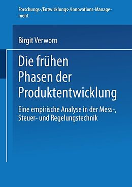 E-Book (pdf) Die frühen Phasen der Produktentwicklung von Birgit Verworn