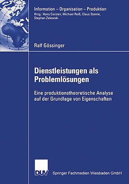 E-Book (pdf) Dienstleistungen als Problemlösungen von Ralf Gössinger