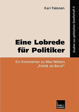 E-Book (pdf) Eine Lobrede für Politiker von Kari Palonen