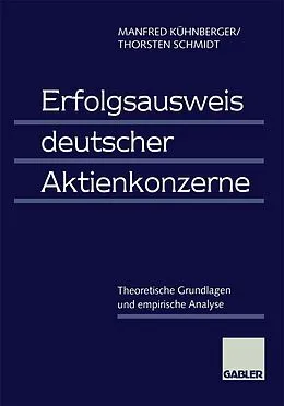 E-Book (pdf) Erfolgsausweis deutscher Aktienkonzerne von Manfred Kühnberger, Thorsten Schmidt