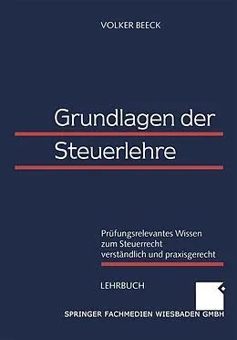 E-Book (pdf) Grundlagen der Steuerlehre von Volker Beeck