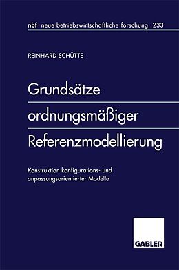 E-Book (pdf) Grundsätze ordnungsmäßiger Referenzmodellierung von Reinhard Schütte