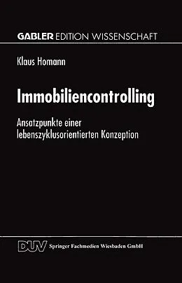 E-Book (pdf) Immobiliencontrolling von Klaus Homann