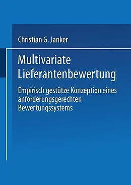 E-Book (pdf) Multivariate Lieferantenbewertung von Christian G. Janker