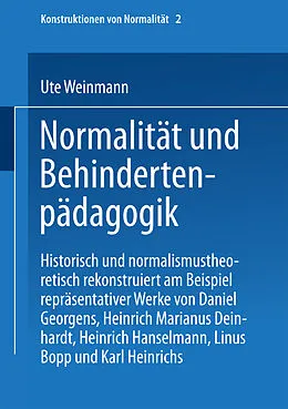 E-Book (pdf) Normalität und Behindertenpädagogik von Ute Weinmann