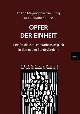 E-Book (pdf) Opfer der Einheit von Philipp Mayring, Joachim König, Nils Birk