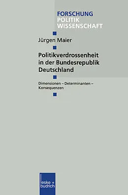 E-Book (pdf) Politikverdrossenheit in der Bundesrepublik Deutschland von Jürgen Maier