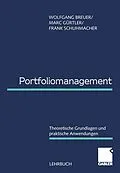 E-Book (pdf) Portfoliomanagement von Wolfgang Breuer, Marc Gürtler, Frank Schuhmacher