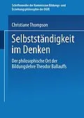 E-Book (pdf) Selbständigkeit im Denken von Christiane Thompson