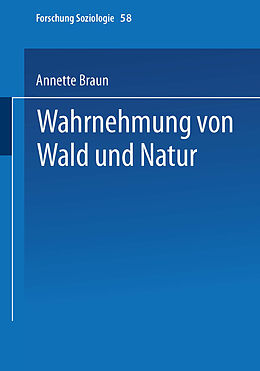 E-Book (pdf) Wahrnehmung von Wald und Natur von Annette Braun